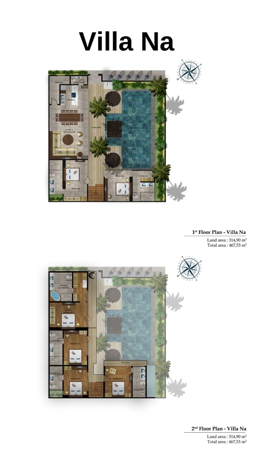 The Lay out of the villa