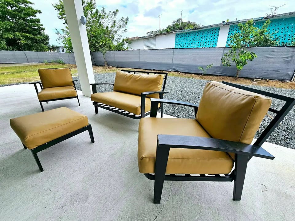 Private fenced yard with secure parking