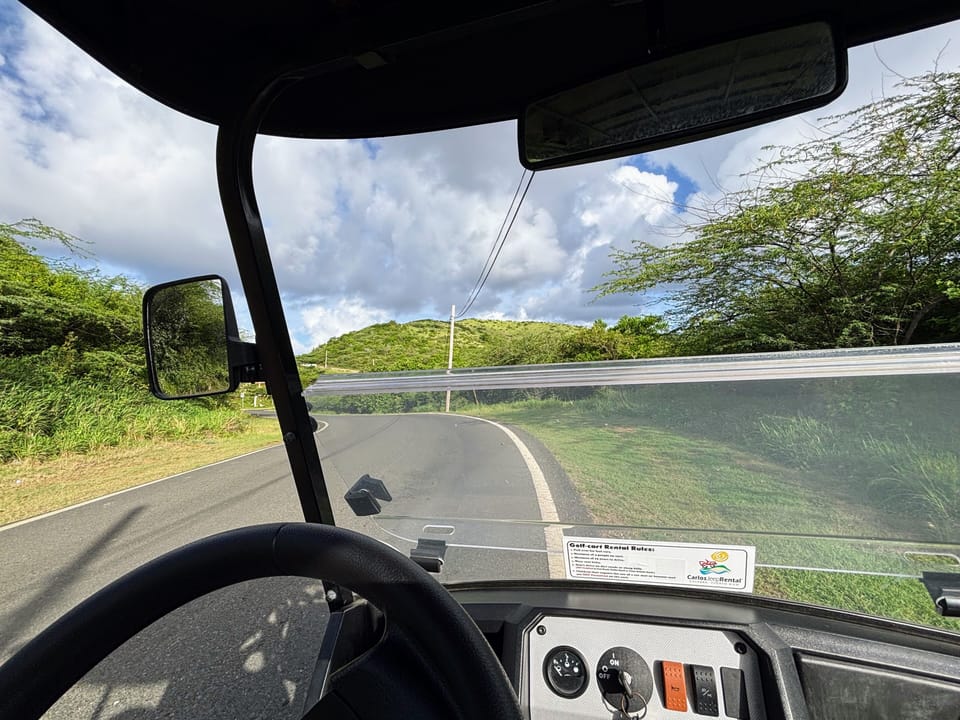 Golf cart ride