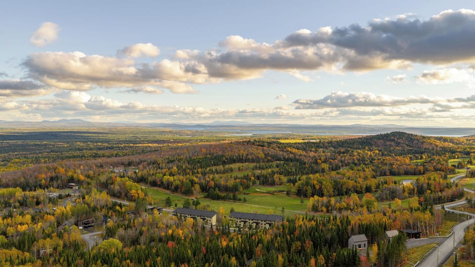 Vue aérienne - automne