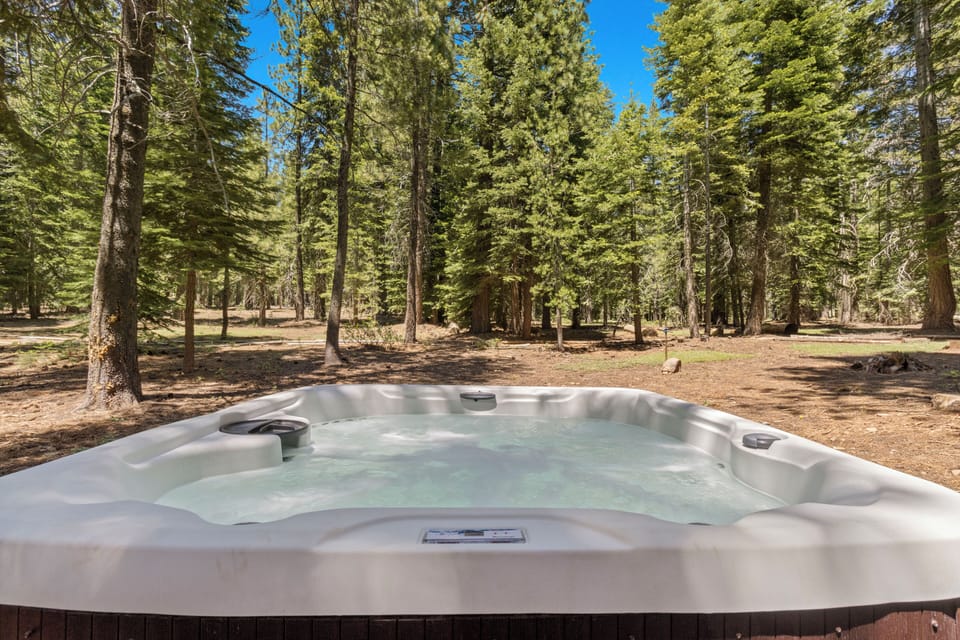 Outdoor hot tub.