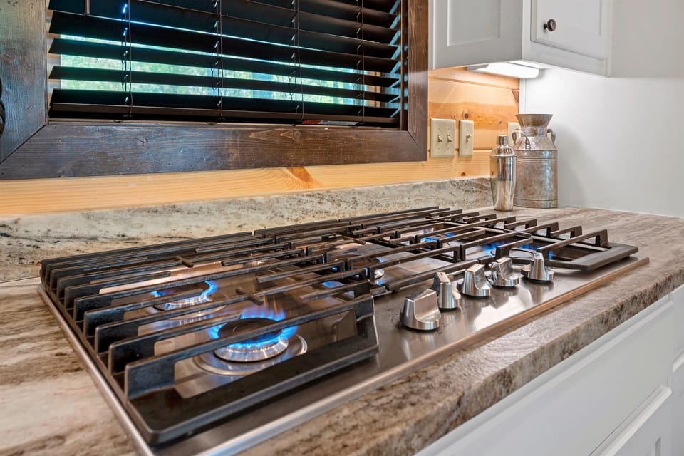 Fire up your culinary skills on our state-of-the-art gas stove and savor the taste of vacation.