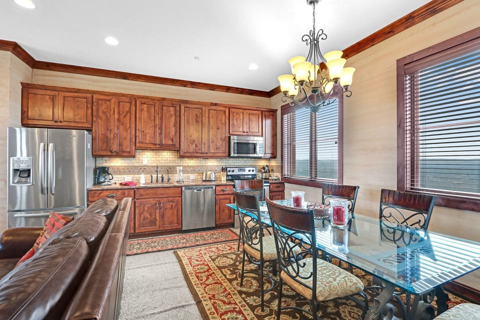 Large windows throughout the unit let in plenty of natural light