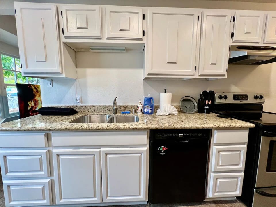 Fully stocked kitchen