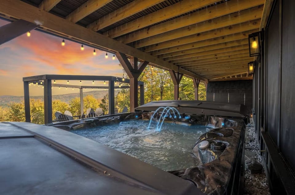Toast to a day well spent and unwind in this spacious hot tub, perfect for up to 6-7 guests.