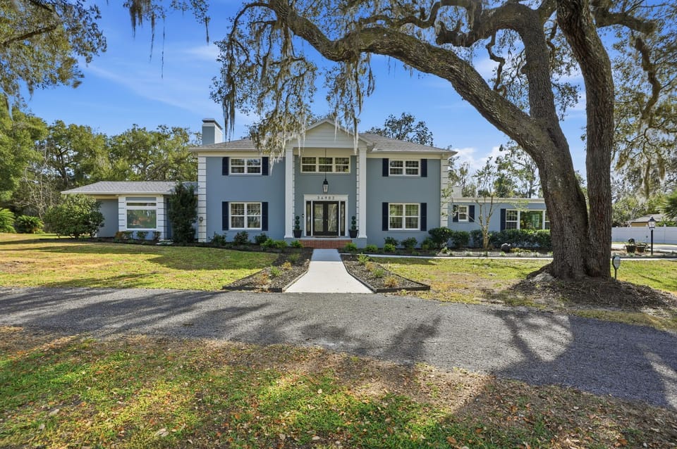 Front of Estate Home