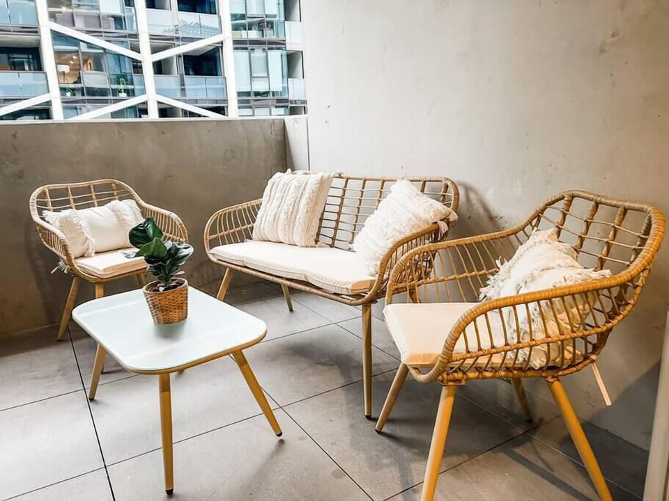 Enjoy sitting outside on your private balcony.