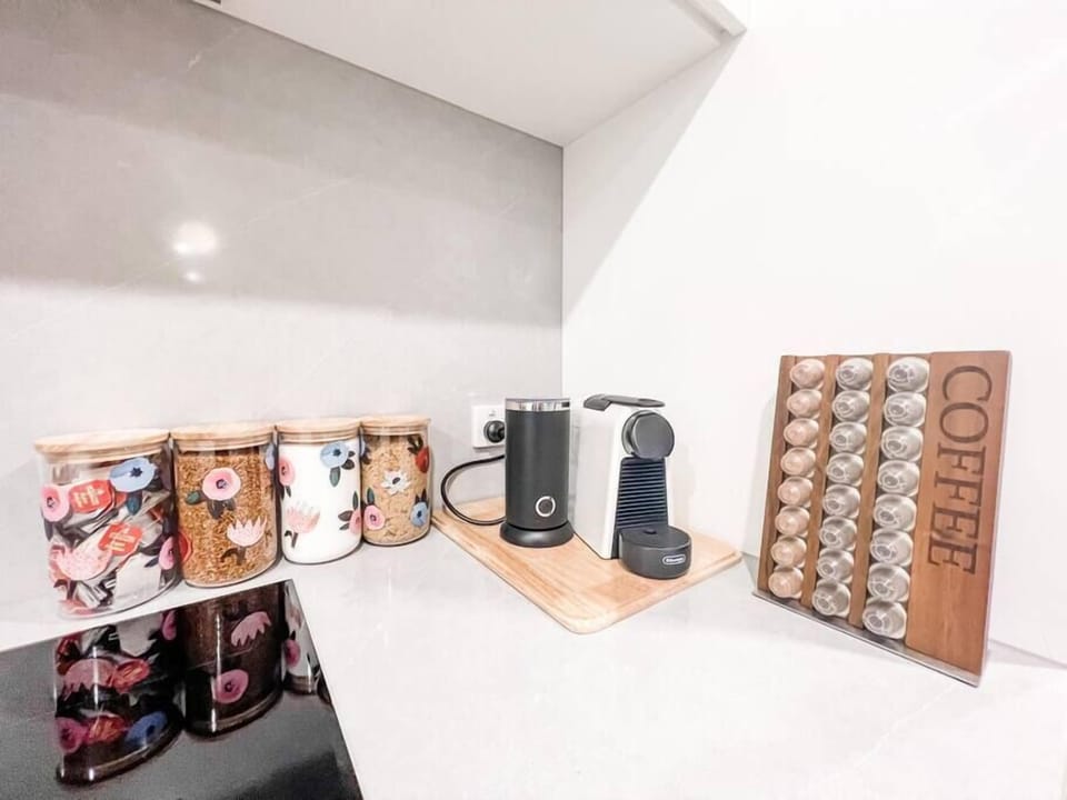 The coffee is on us.