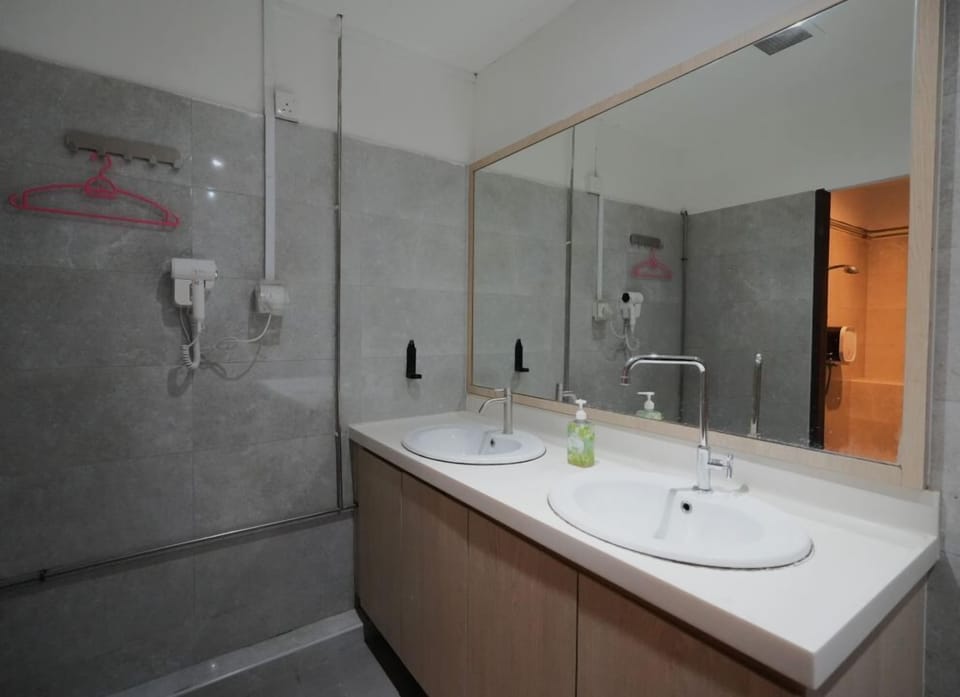 Shower, rainfall showerhead, hair dryer, bidet