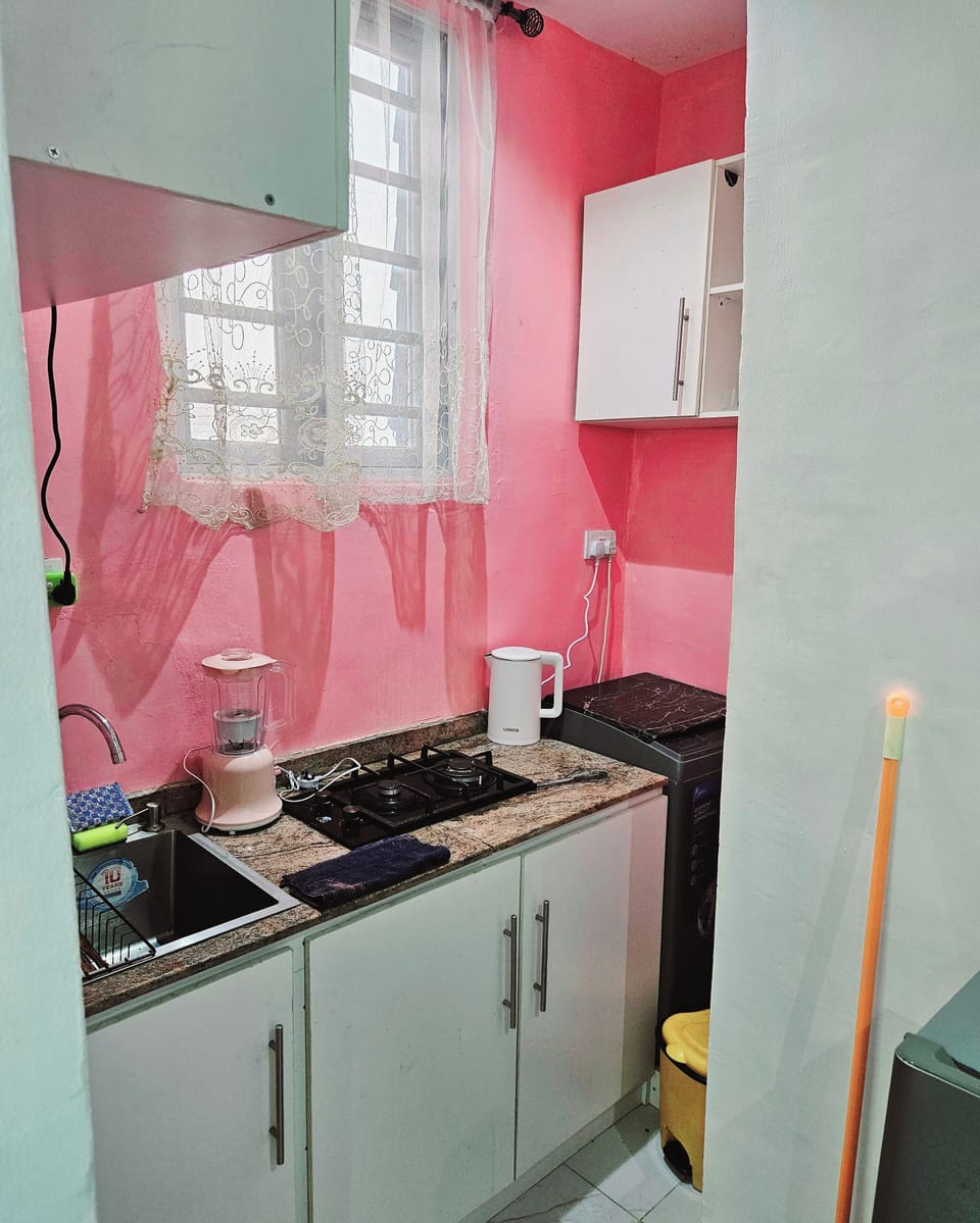 Classic Apartment | Private kitchen | Full-size fridge, microwave, blender, cookware/dishes/utensils