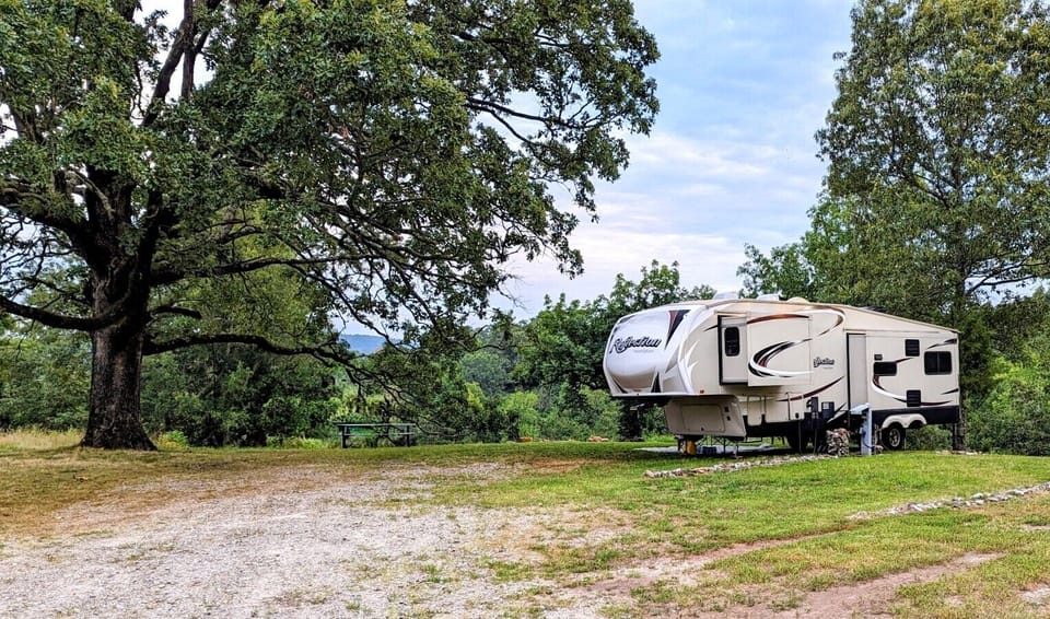 Camper in RV site 12