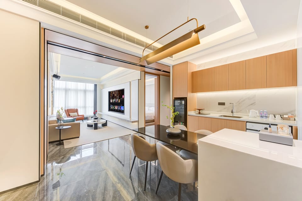 Executive Suite Two Bedrooms, Two Bathrooms | Minibar (free items), desk, blackout drapes, soundproofing