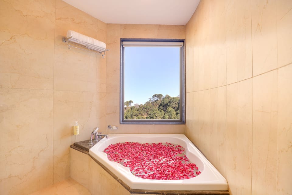 Deluxe Suite | Bathroom | Free toiletries, hair dryer, slippers, towels