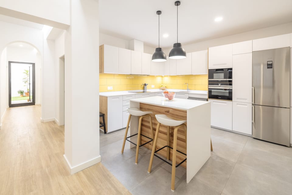 Kitchen and corridor