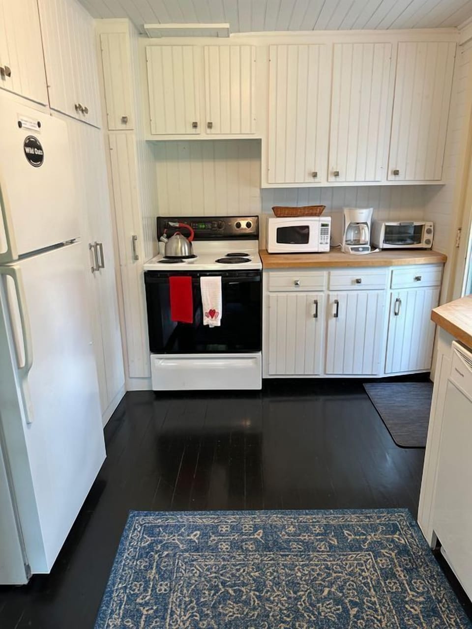 As you enter the cottage-- Fully stocked kitchen--