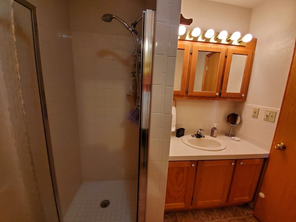 Master Bathroom has a Walk-in Shower