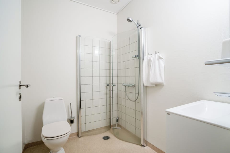 Comfort Quadruple Room, 1 King Bed with Sofa bed | Bathroom | Shower, free toiletries, hair dryer, towels