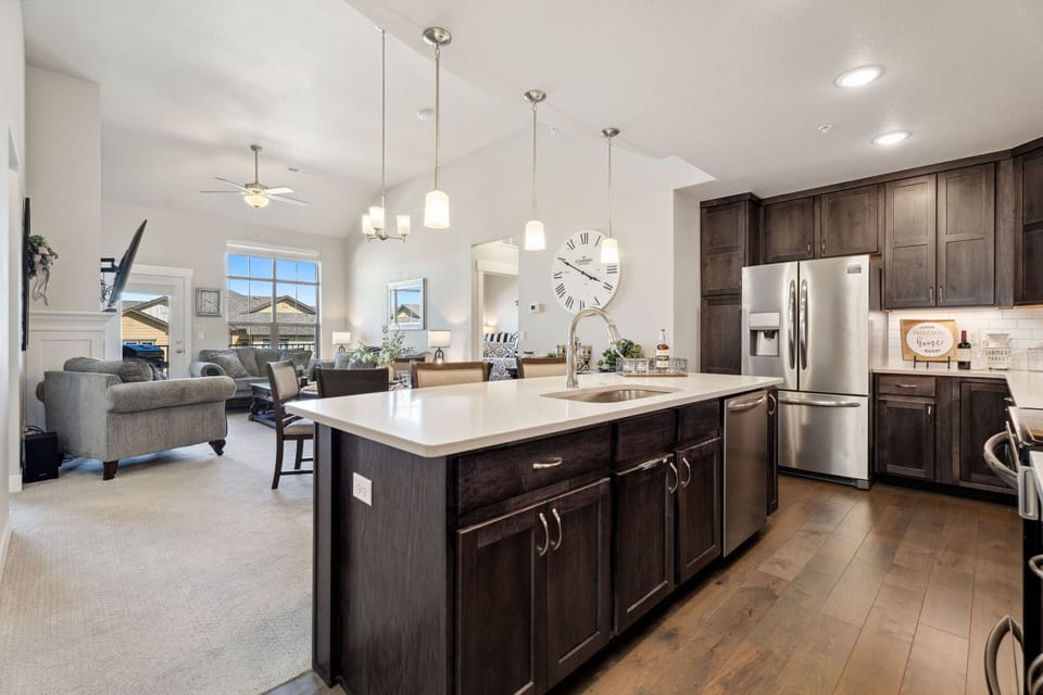 Large Kitchen Island with Breakfast Bar | Seating for 2!
