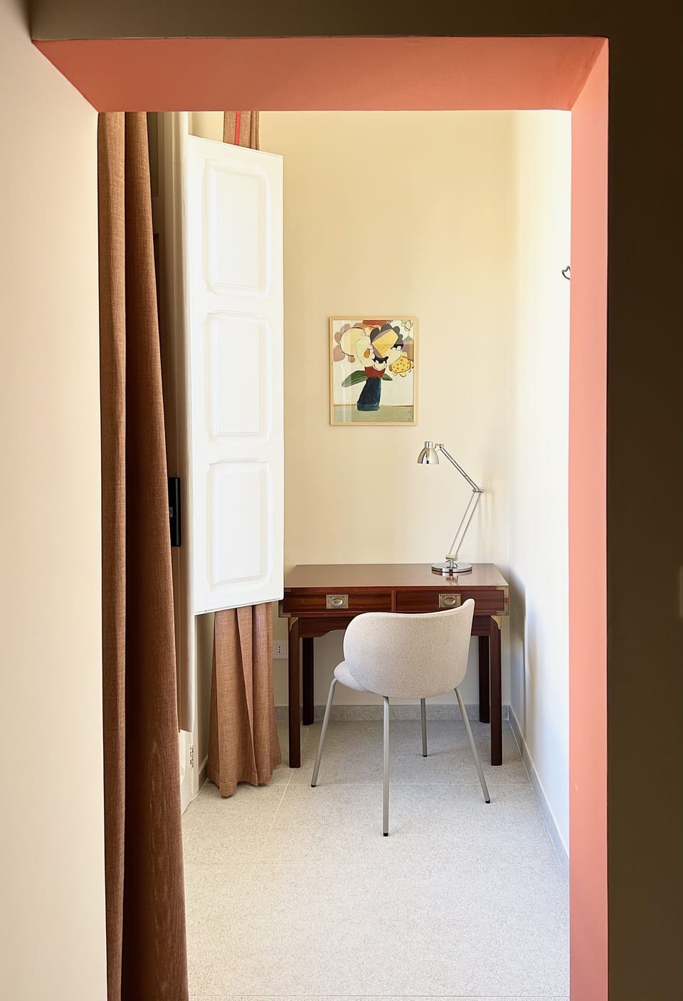 A quiet nook off the living room, perfect for reading or maybe catching up on some work.