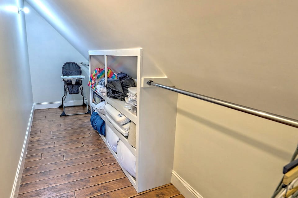 High chair included.  