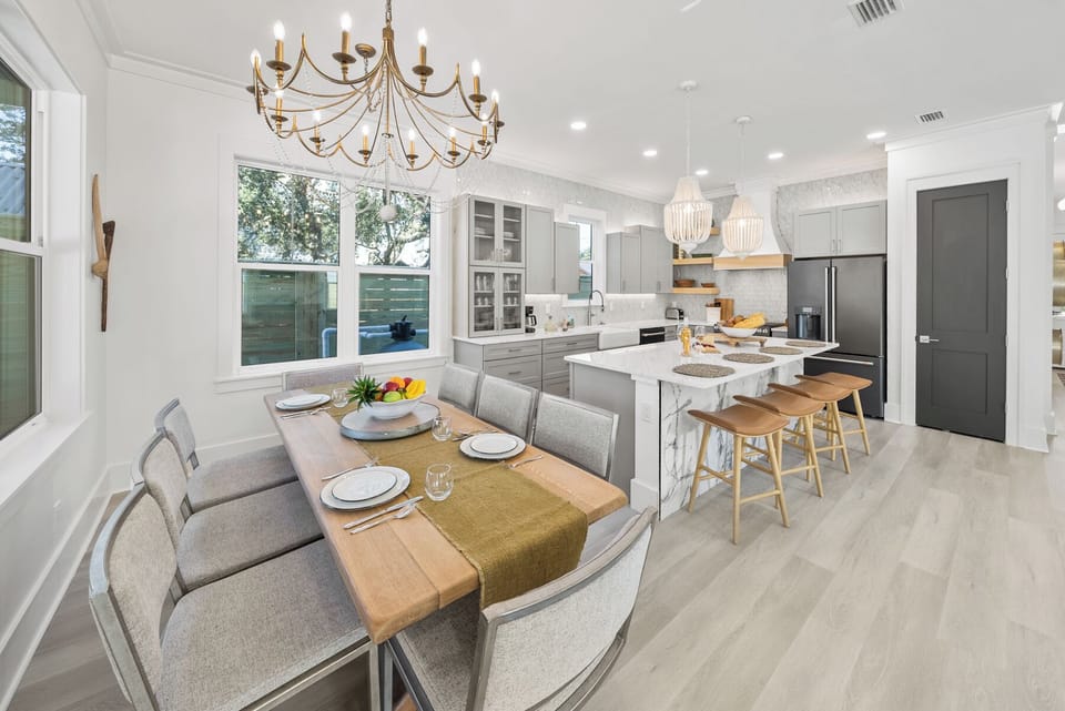 1st Floor Fully Equipped Kitchen and Dining Area