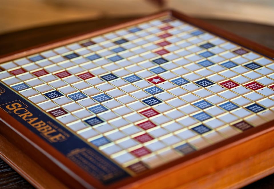 Challenge friends or family to a round of Scrabble or other games in this cozy game nook