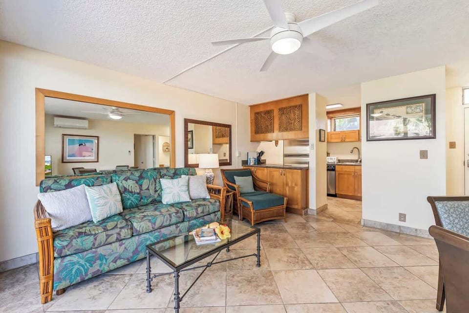 Open floor plan living in this 1 bedroom 2 bathroom gem