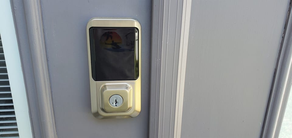 Smart lock to access villa