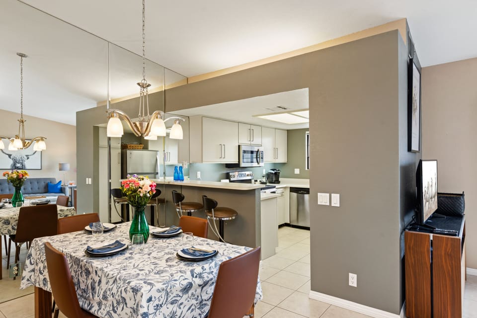 Casual dining area.