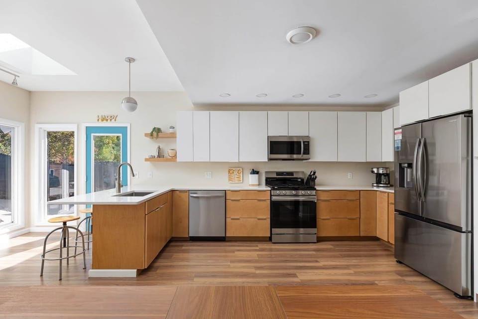 Kitchen with appliance view