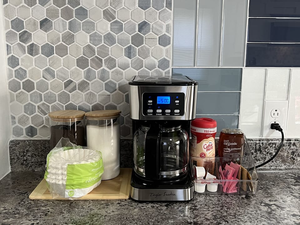 Dedicated coffee station for coffee lover
