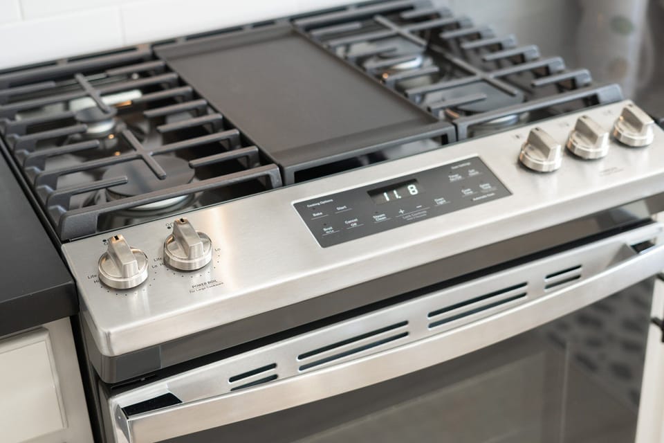 Updated gas range 