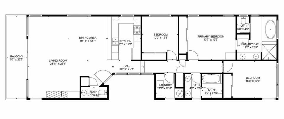 1023 East Balboa Blvd. B Floorplan