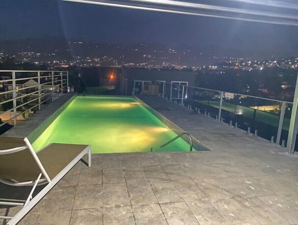 Pool on the roof.