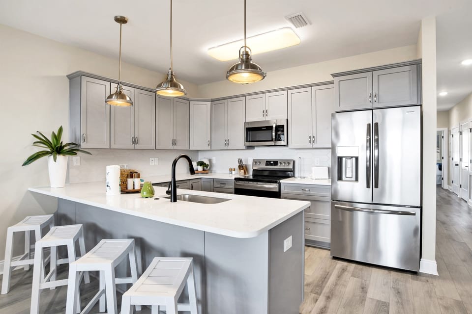 Culinary adventures start here in our fully stocked kitchen