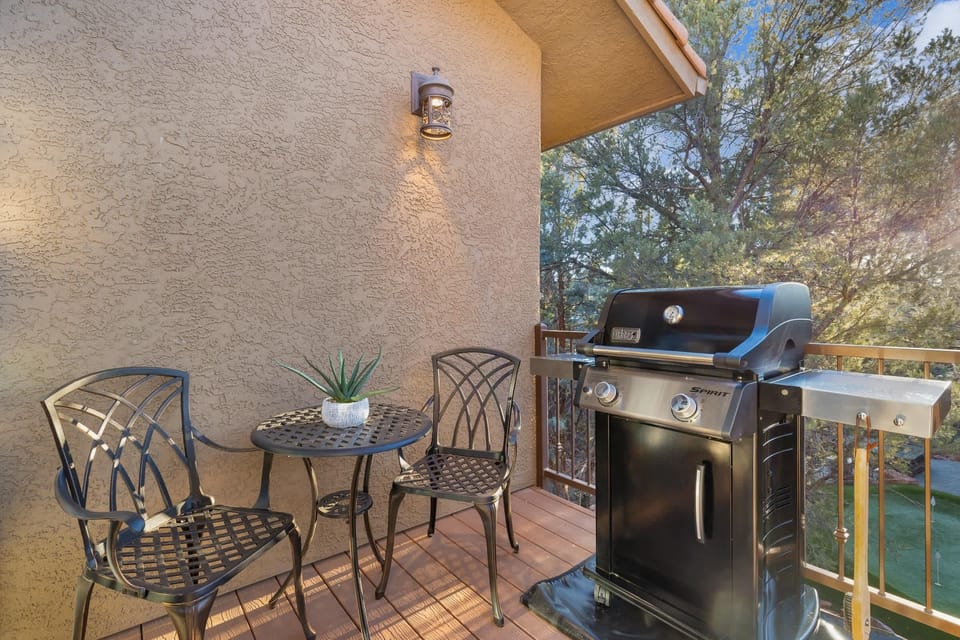 Private Front Patio with BBQ
