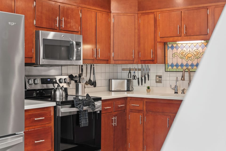 Kitchen area. 