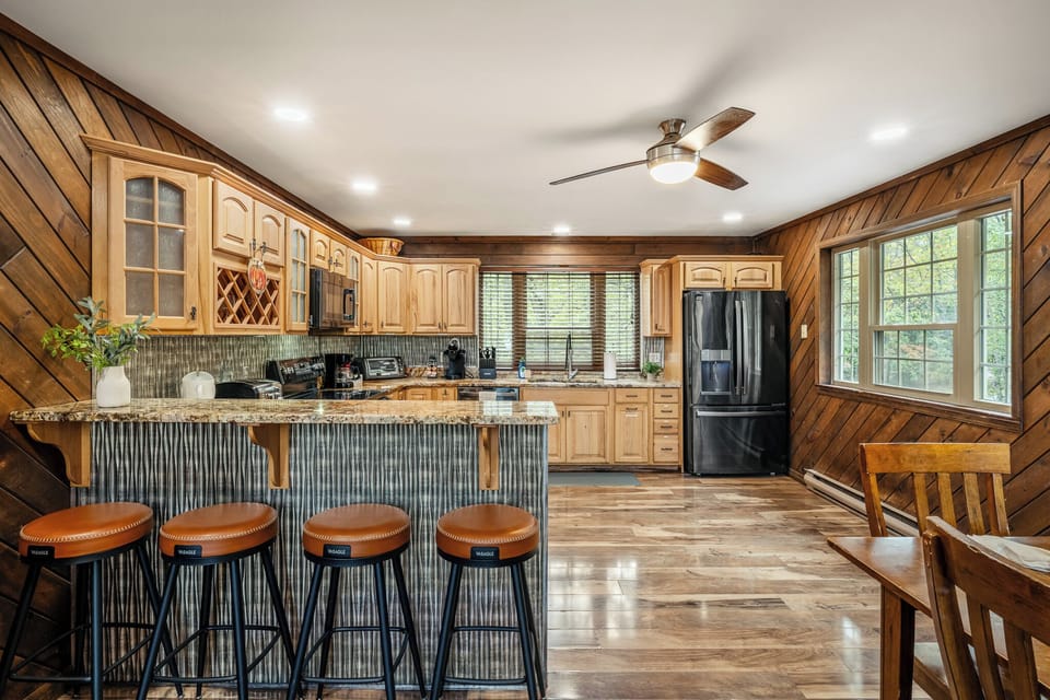 Kitchen with modern features.