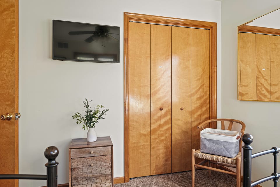 Bedroom 2 is on the first (main) floor and features 2 twin beds.