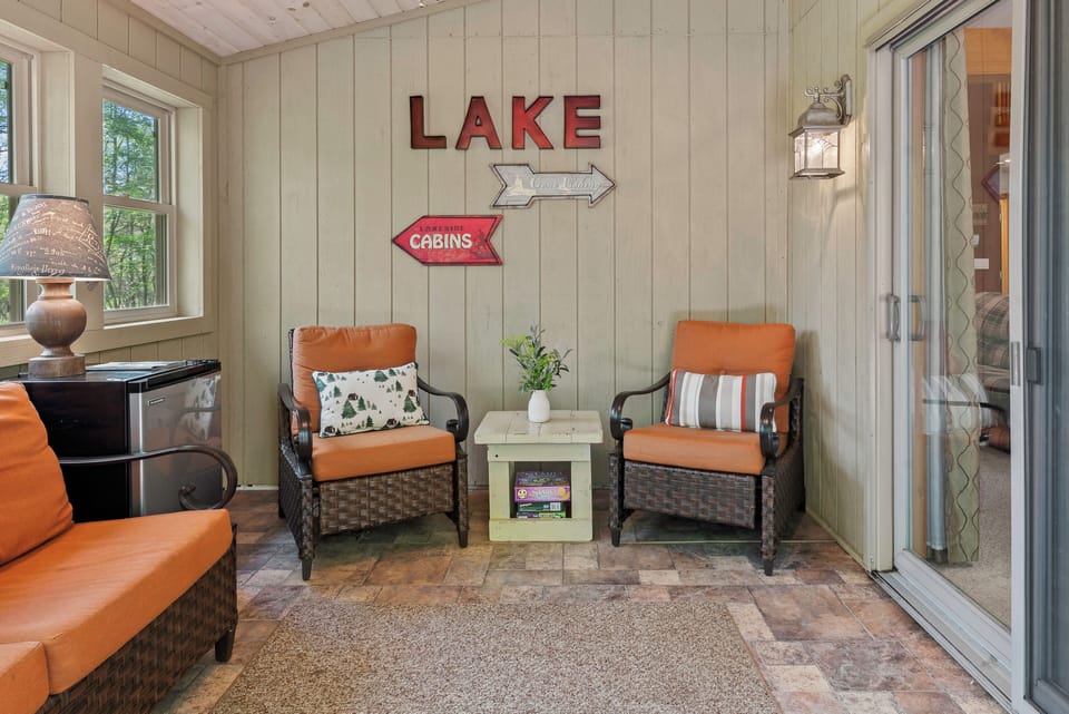 Soak up the views from your private sunroom.
