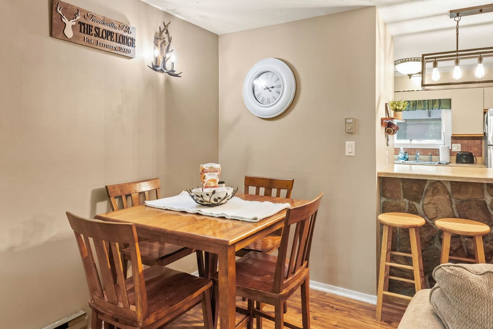 Chic dining area