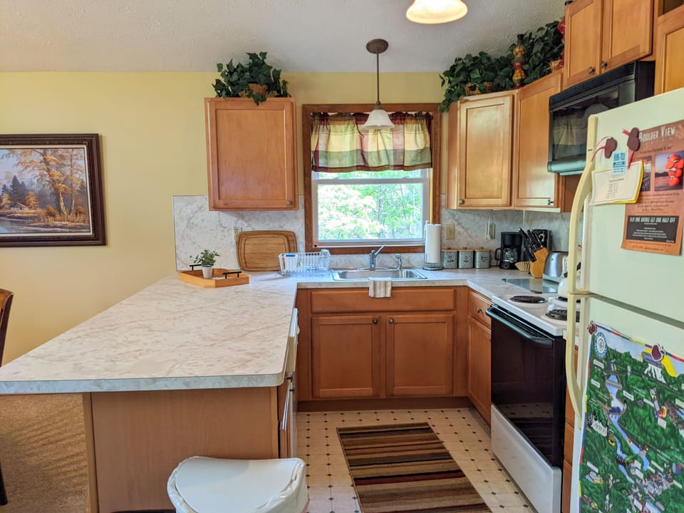Fully-equipped kitchen.