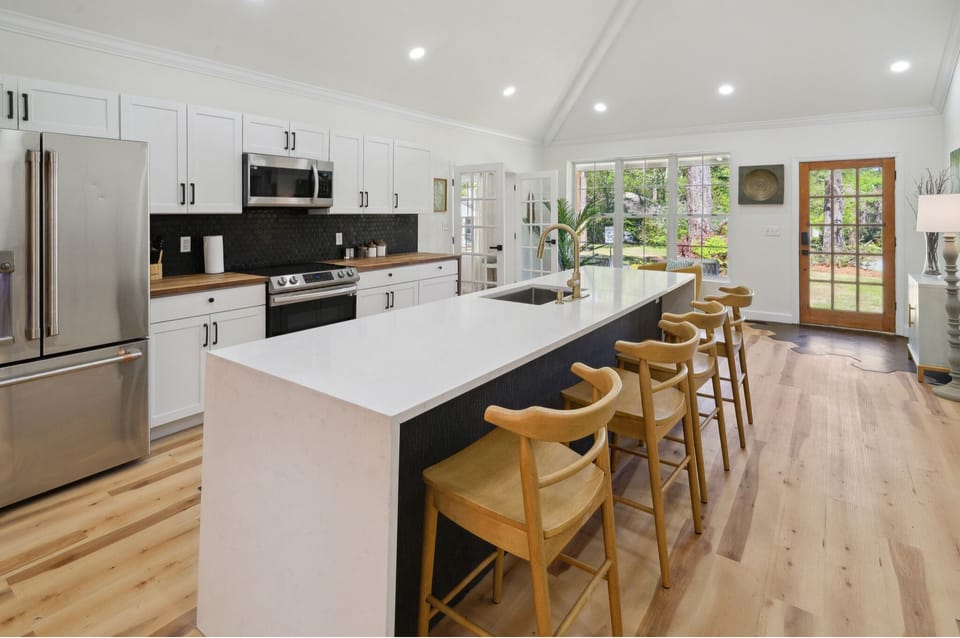 Indoors, Kitchen, Floor, Kitchen Island, Flooring