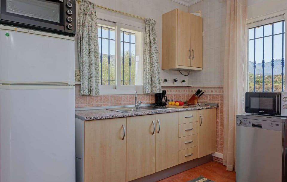The kitchen area