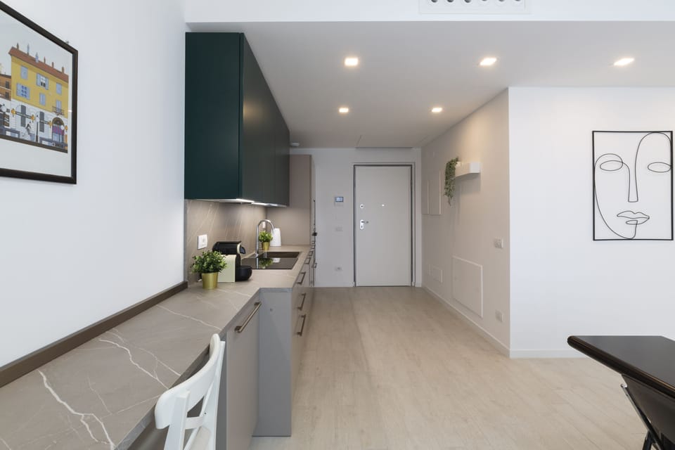 Panoramic Apartment | Living area | 43-inch Smart TV with digital channels