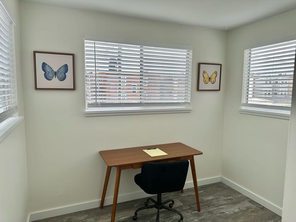 Office Space off of Bedroom