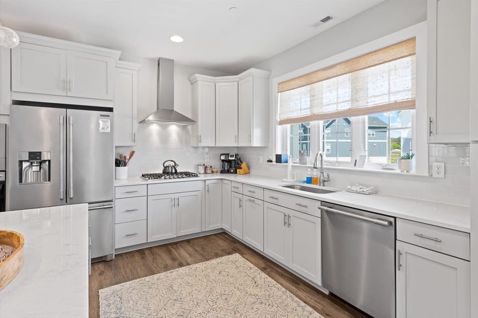 Chef's kitchen with upgraded appliances