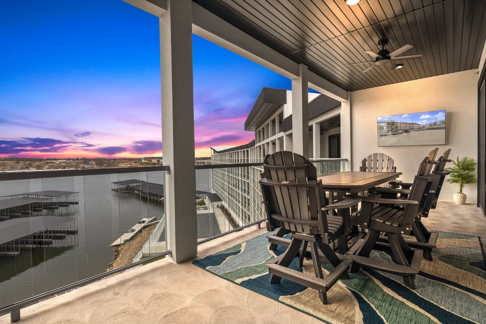 Take in amazing main channel views from your covered balcony.