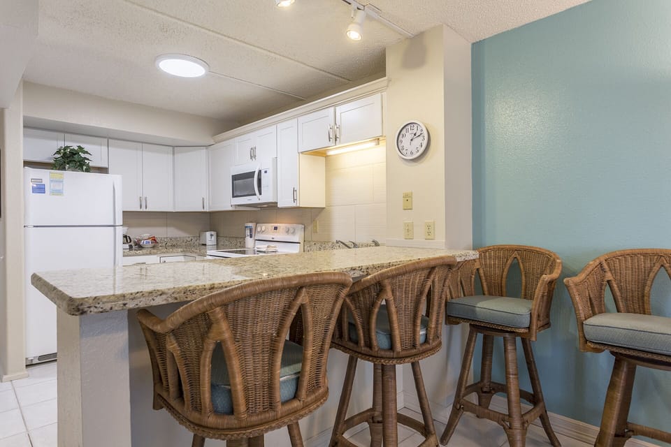 We've equipped some extra breakfast bar seating with you in mind! If you need a couple extra seats for game-night, we've got you covered! Take your family on the South Padre trip they've been dreaming of!