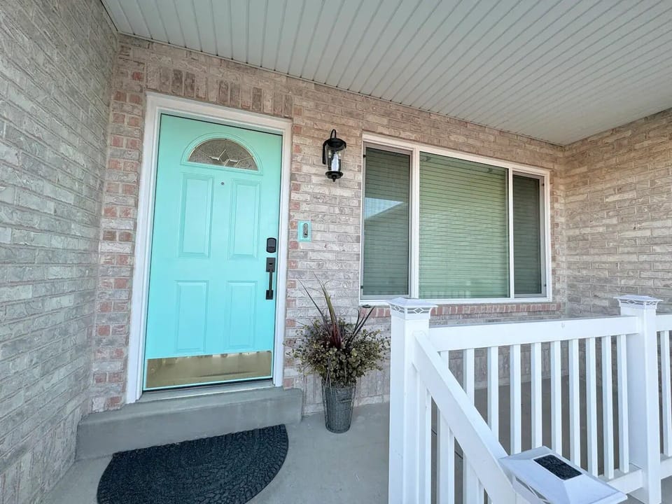 Private entrance - front door with smart lock 